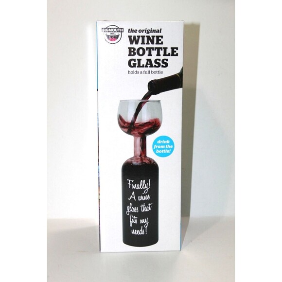 Big Mouth Original Wine Bottle Glass Holds Full Bottle 750 ml  Hand Blown 11.5" - Picture 4 of 9